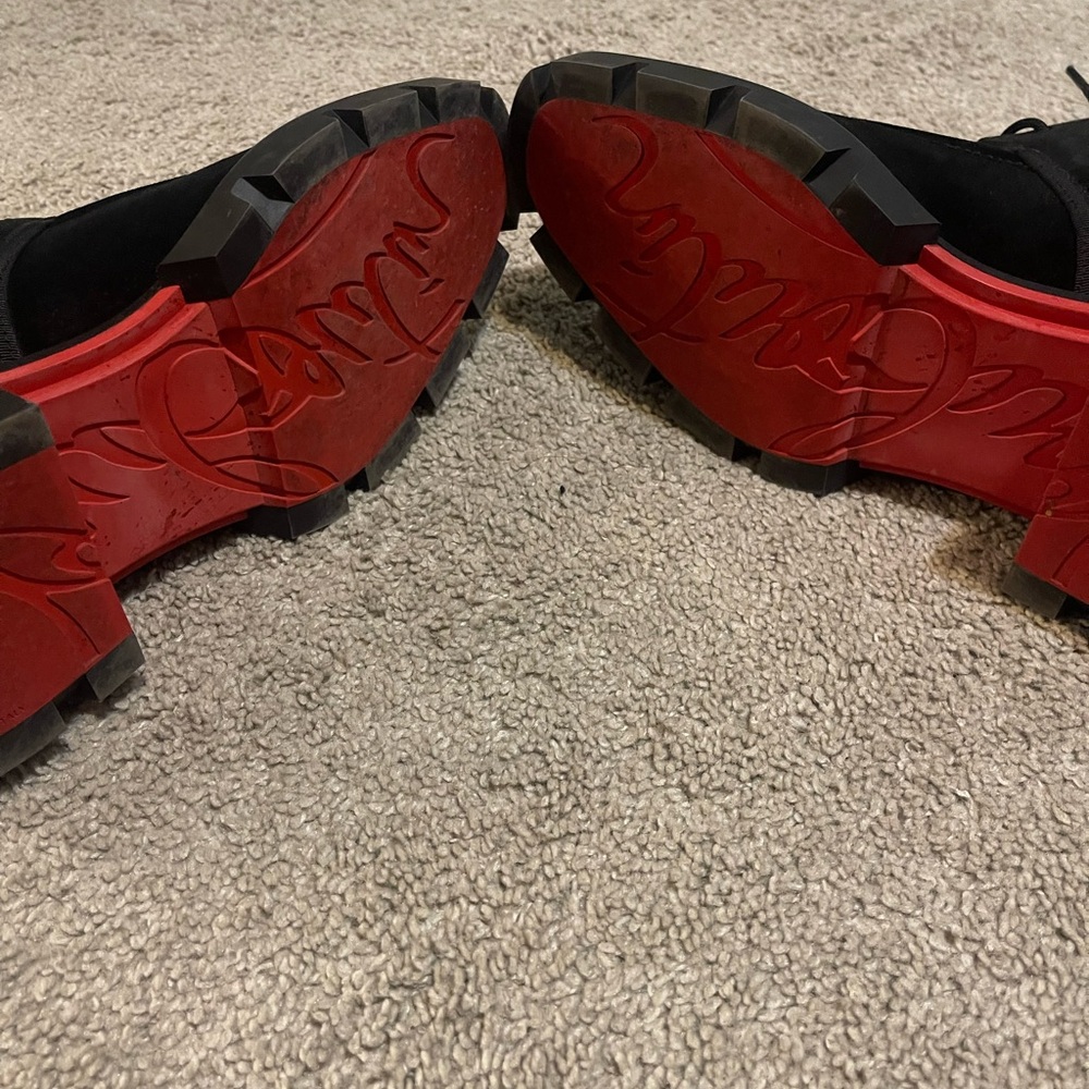 Christian Louboutin Black Suede Boots